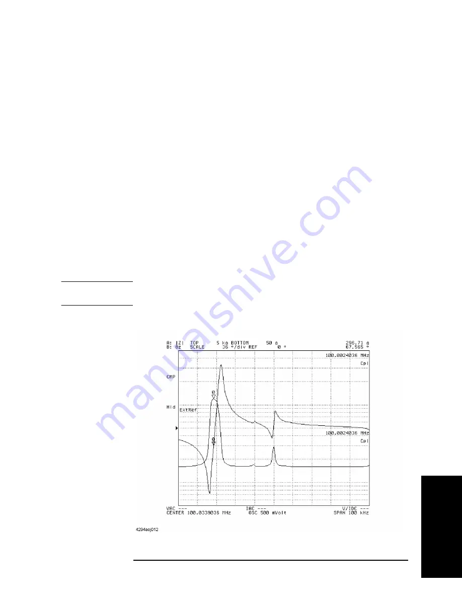 Agilent Technologies 4294A Operating Manual Download Page 99