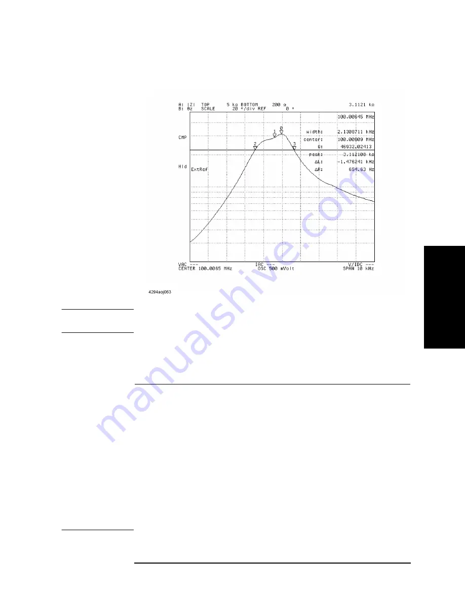 Agilent Technologies 4294A Operating Manual Download Page 249