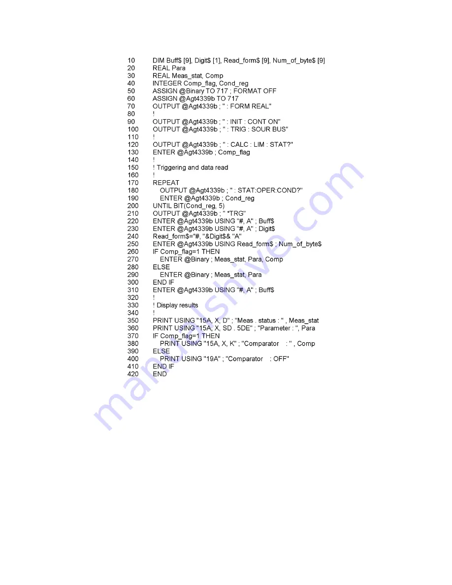 Agilent Technologies 4339B Operation Manual Download Page 136