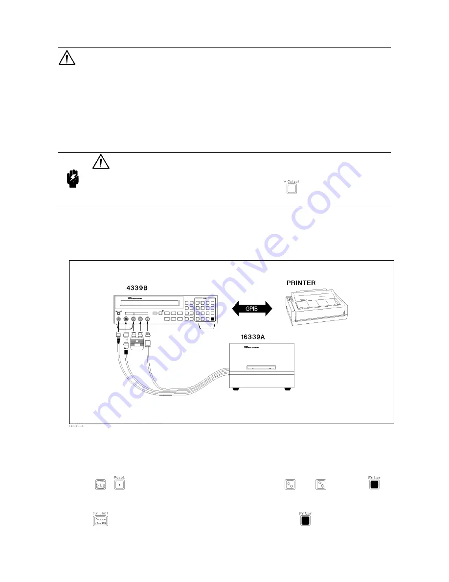 Agilent Technologies 4339B Operation Manual Download Page 209