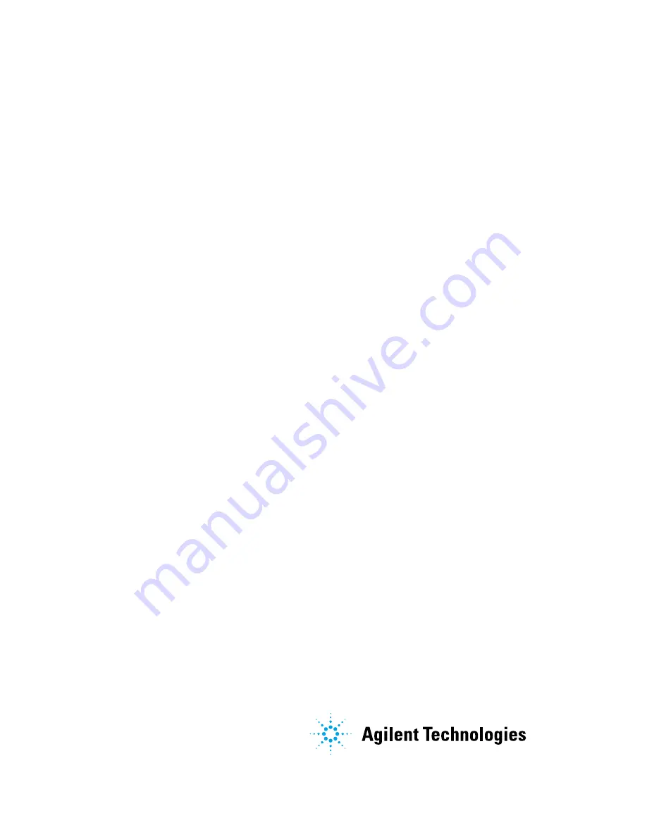 Agilent Technologies 5500a Operation Manual Download Page 54