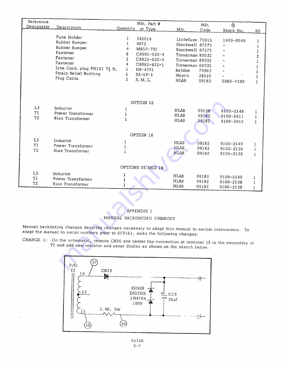 Agilent Technologies 6516A Operating And Service Manual Download Page 41