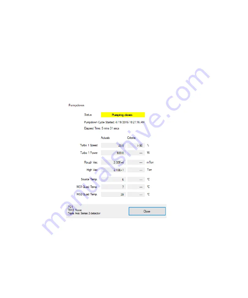 Agilent Technologies 7010 Series Operating Manual Download Page 122