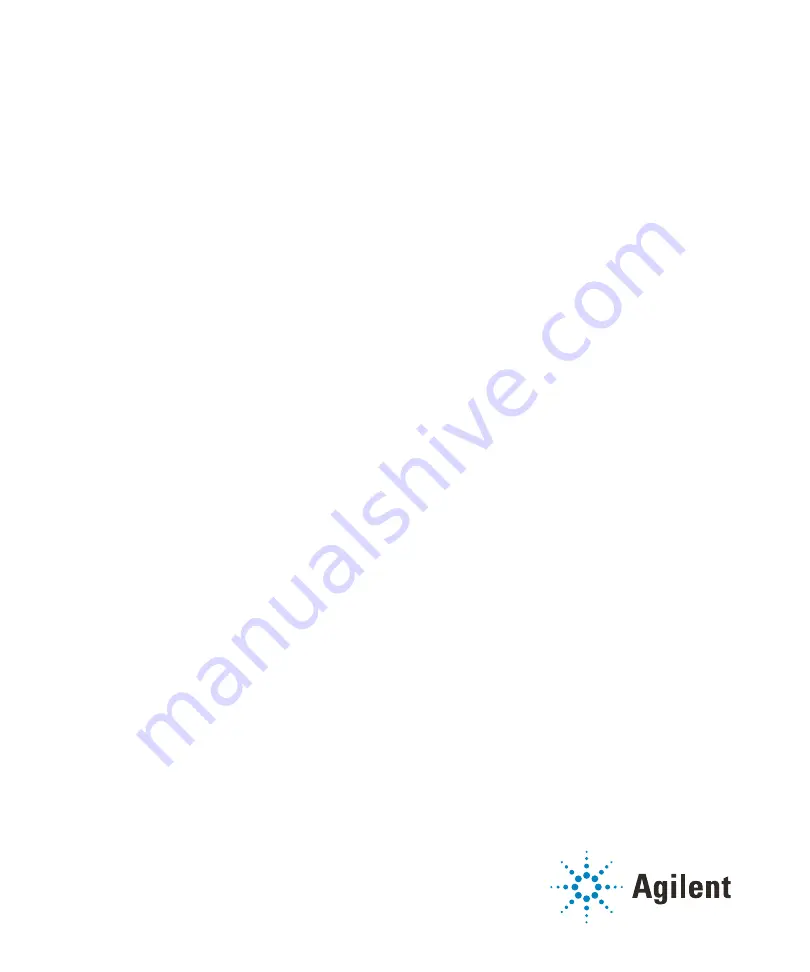 Agilent Technologies 7010 Series Operating Manual Download Page 242