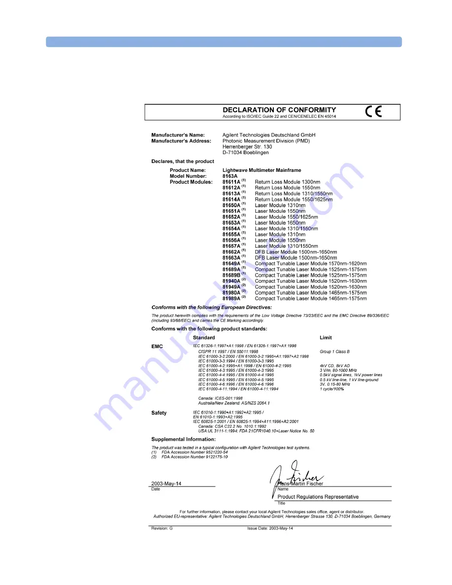 Agilent Technologies 8163B Скачать руководство пользователя страница 344