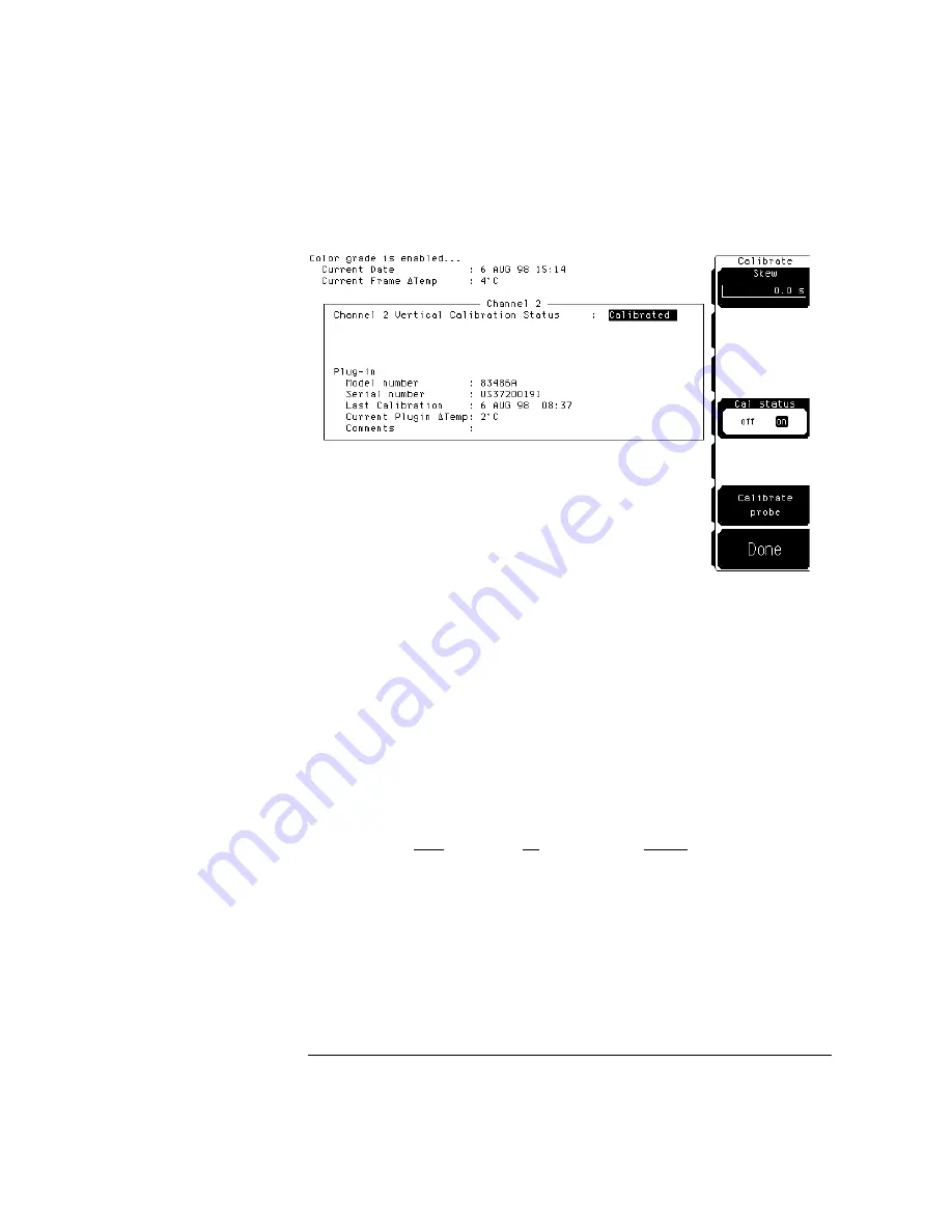 Agilent Technologies 83486A User Manual Download Page 54