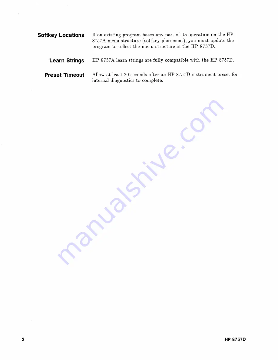 Agilent Technologies 8757D Operating Manual Download Page 56