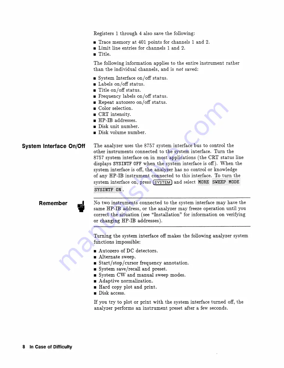 Agilent Technologies 8757D Operating Manual Download Page 64