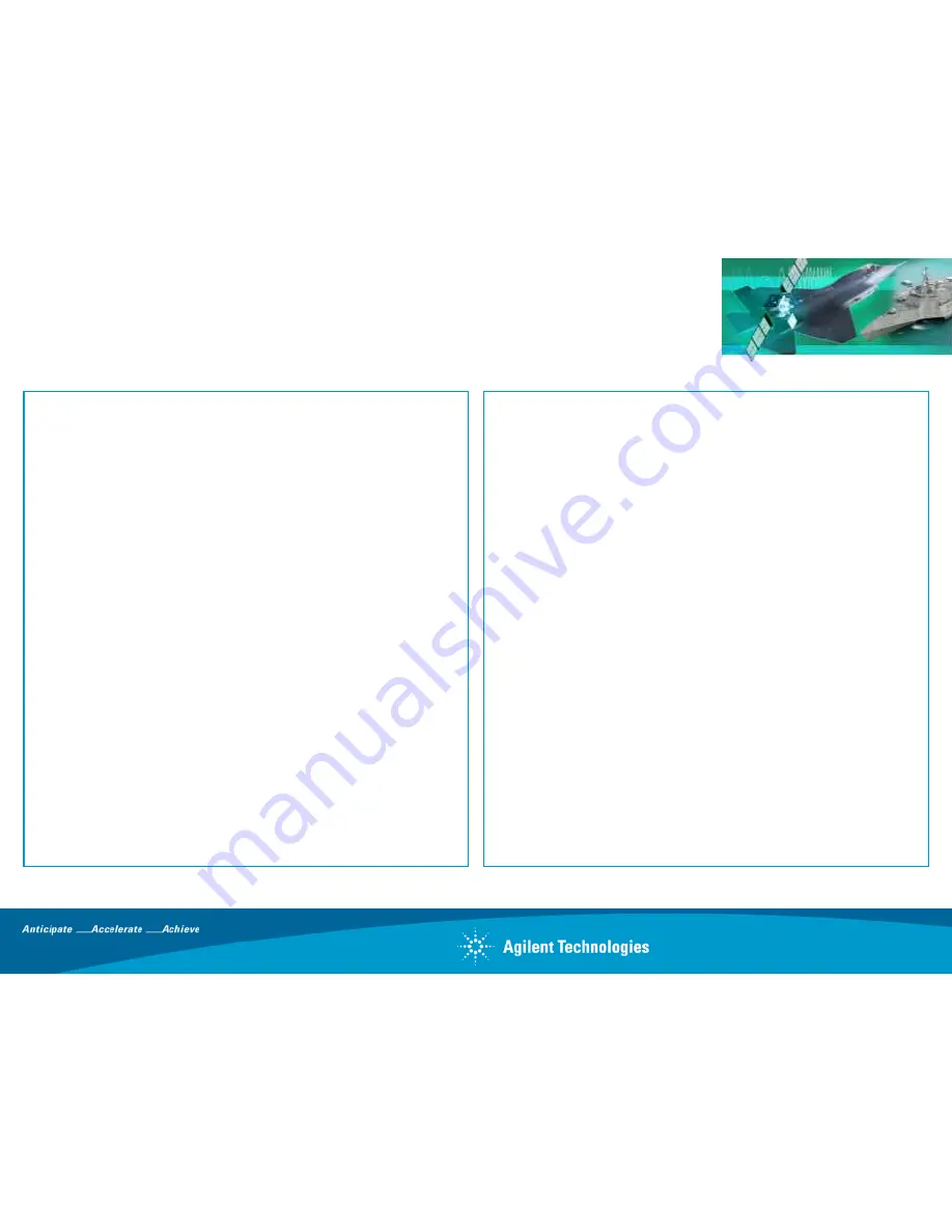 Agilent Technologies Agile or Elusive Signals Using Information Sheet Download Page 52