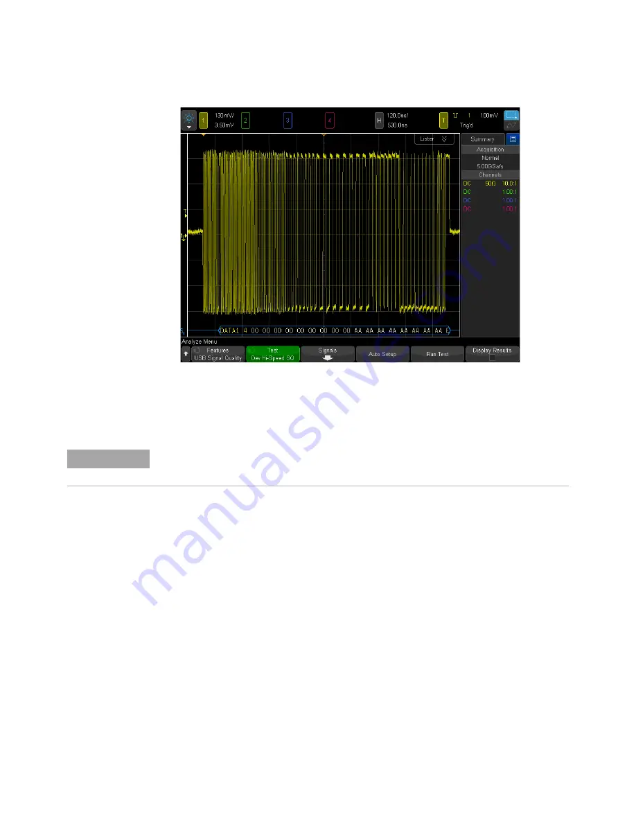 Agilent Technologies DSOX4USBSQ USB 2.0 Electrical Testing Notes Download Page 22