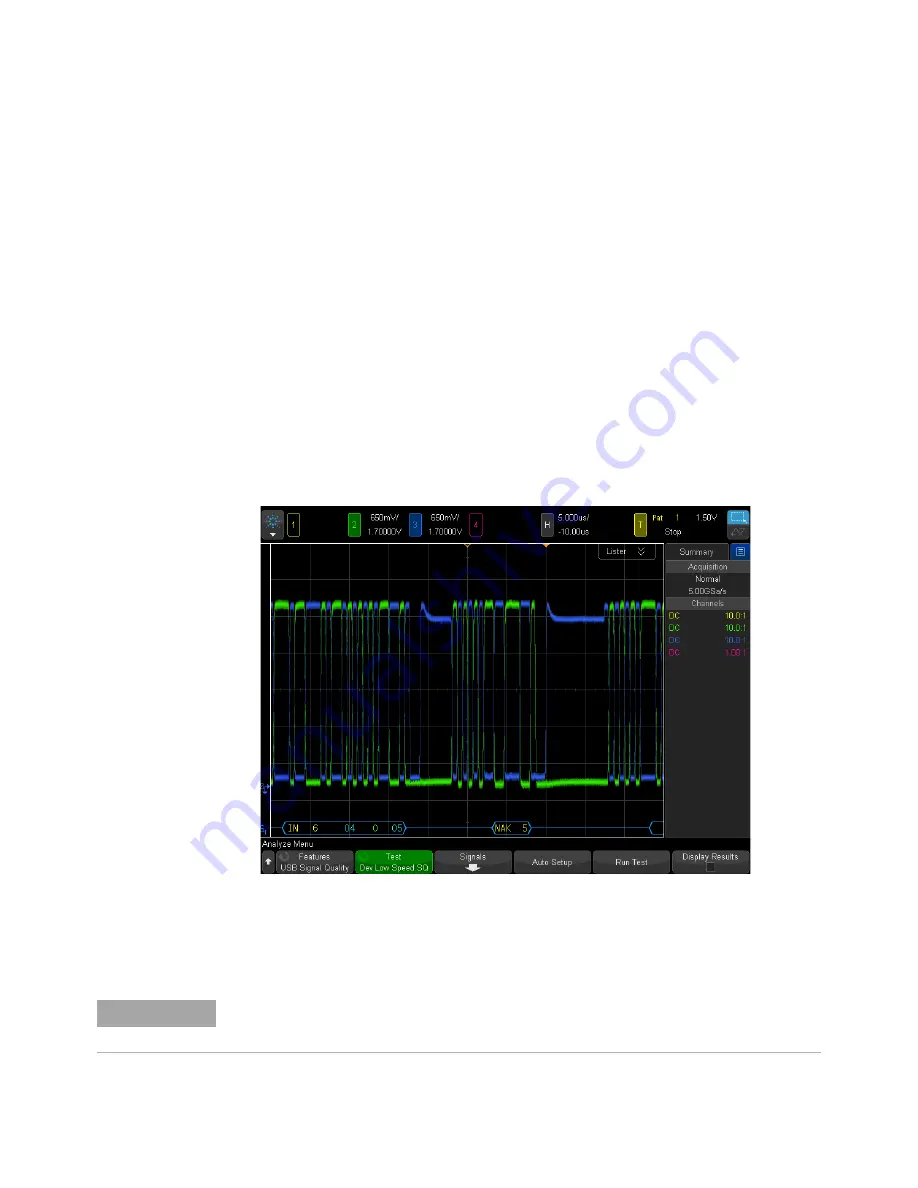 Agilent Technologies DSOX4USBSQ USB 2.0 Electrical Testing Notes Download Page 34