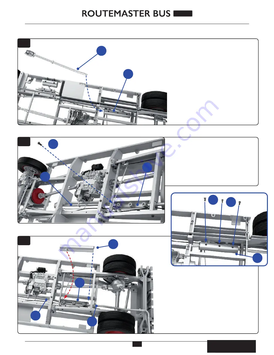 Agora Models LONDON TRANSPORT ROUTEMASTER RM 857 Build Instructions Download Page 53