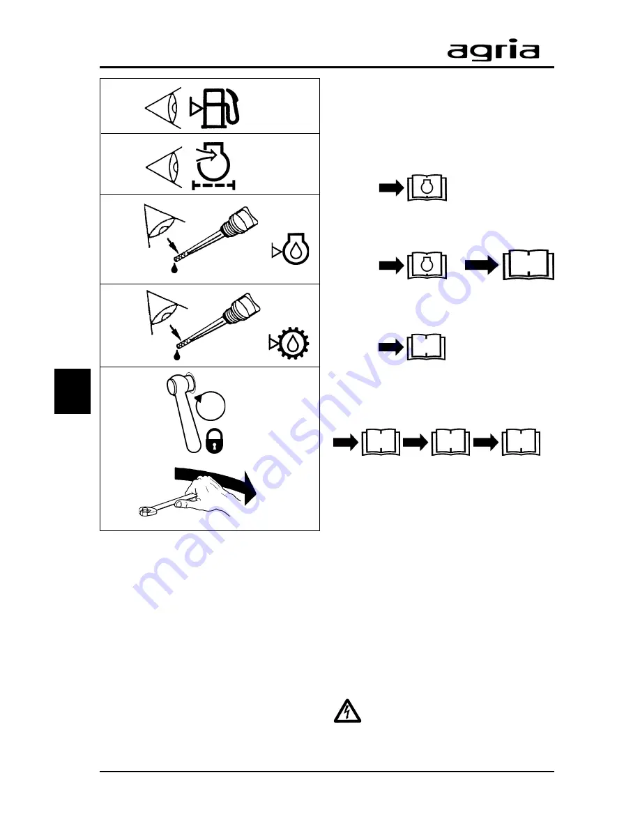 Agria 2500 Hydro Operating Instructions Manual Download Page 34