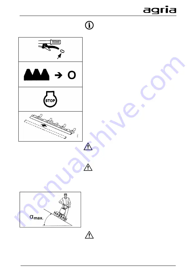 Agria 5300 Operating Instructions Manual Download Page 35