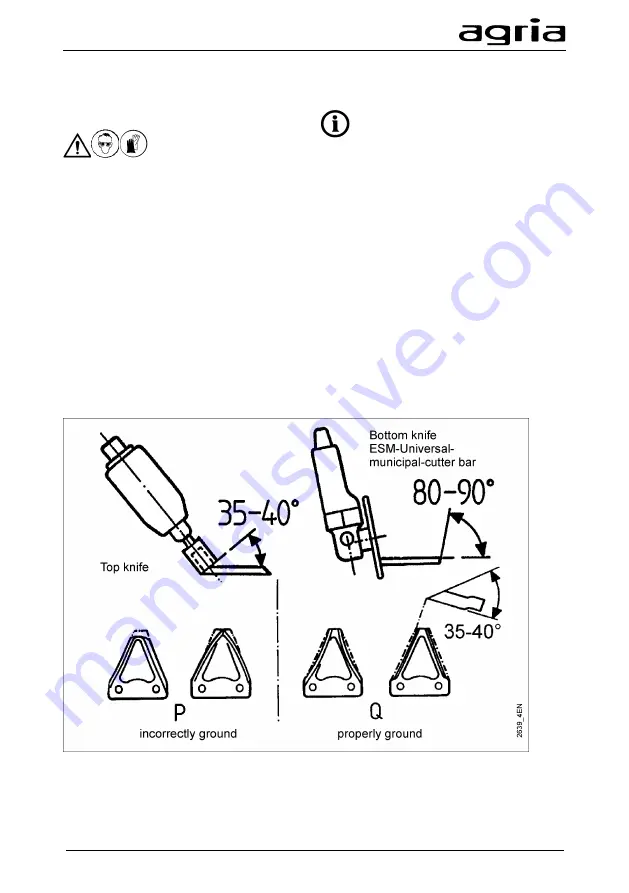 Agria 5300 Operating Instructions Manual Download Page 47