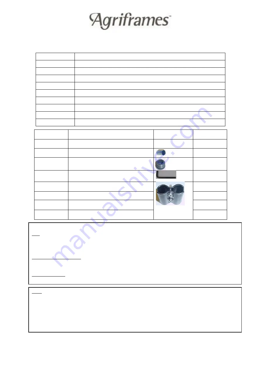 Agriframes 30546-TBK Quick Start Manual Download Page 1