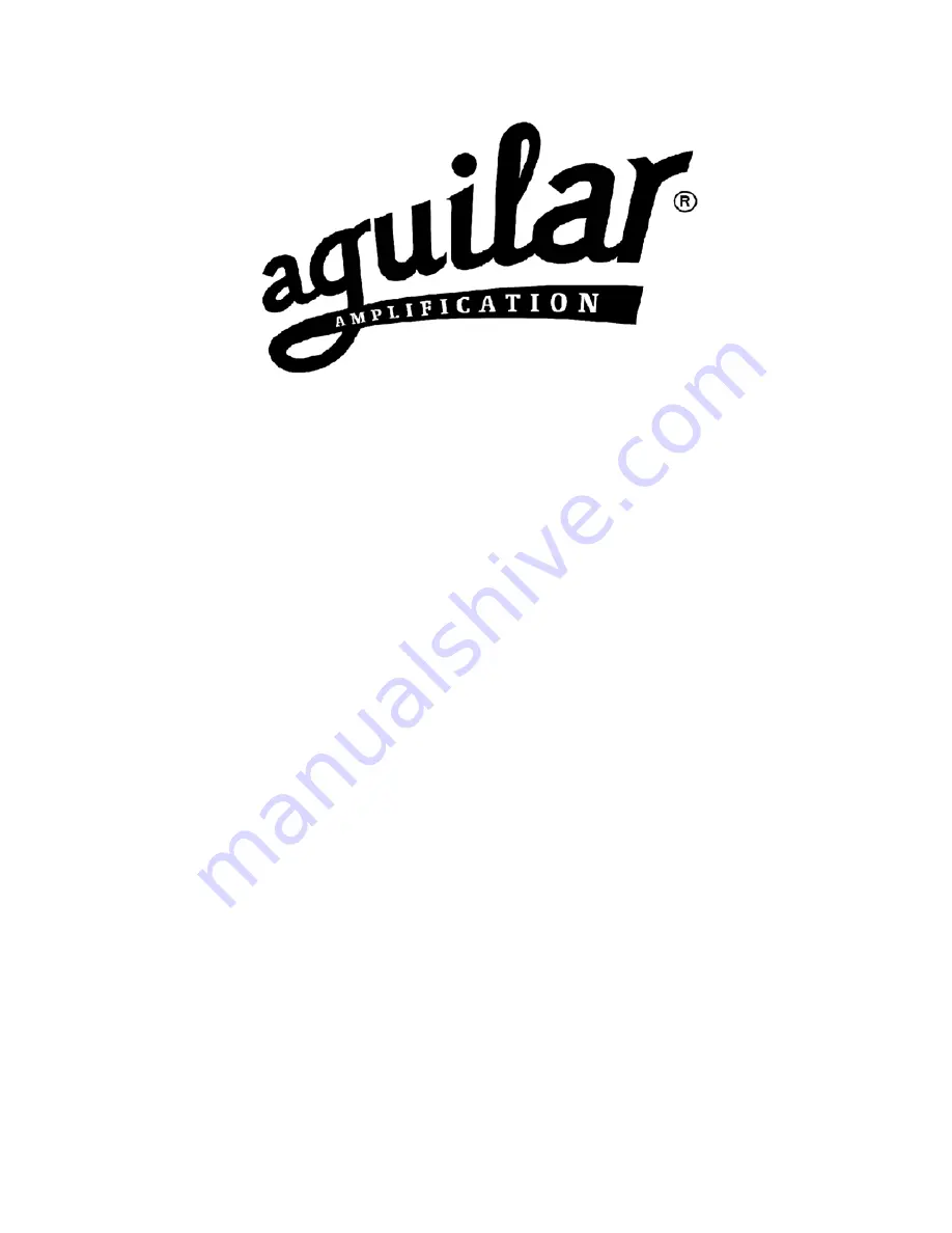 Aguilar CHORUSAURUS User Manual Download Page 1