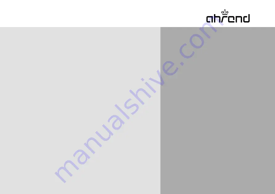 Ahrend Ahrend 22 Manual Download Page 1