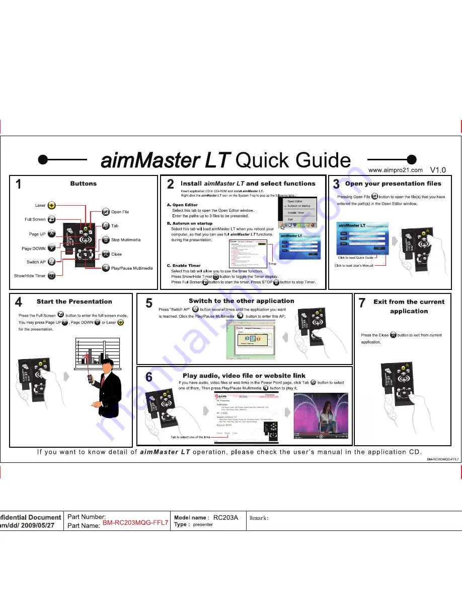 Aimpro21 aimmaster lt Скачать руководство пользователя страница 2