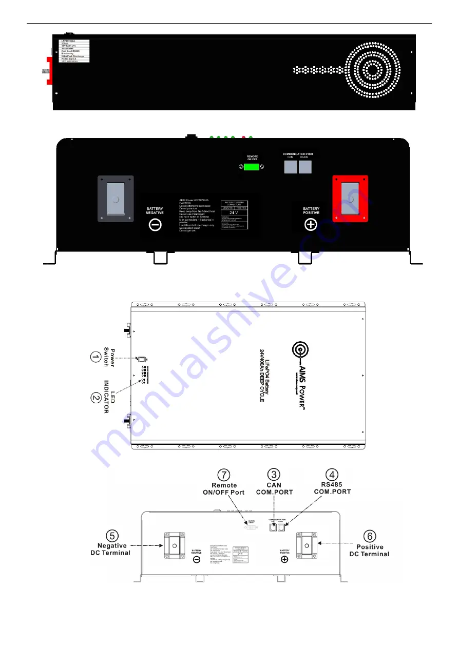 AIMS Power LFP24V400A Скачать руководство пользователя страница 9