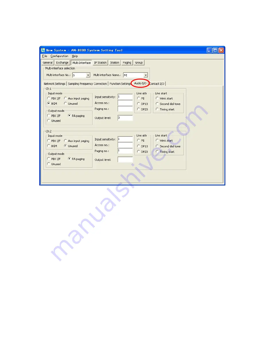 Aiphone AN-8000EX Operating Instructions Manual Download Page 167