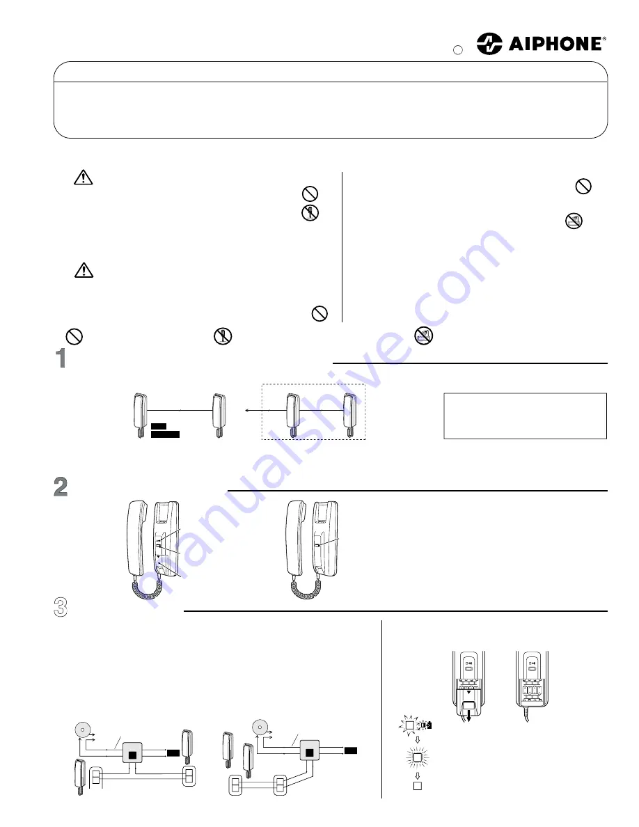 Aiphone AT-406 Installation & Operation Manual Download Page 1