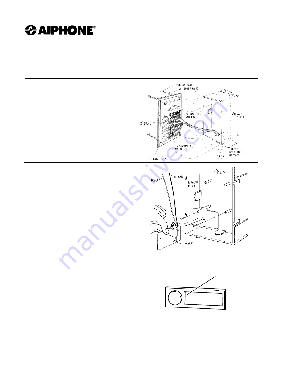 Aiphone LE-Bn Installation Instructions Download Page 1