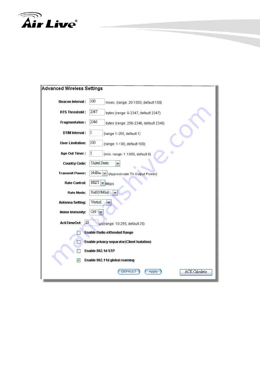 Air Live AIRMAX5 User Manual Download Page 55