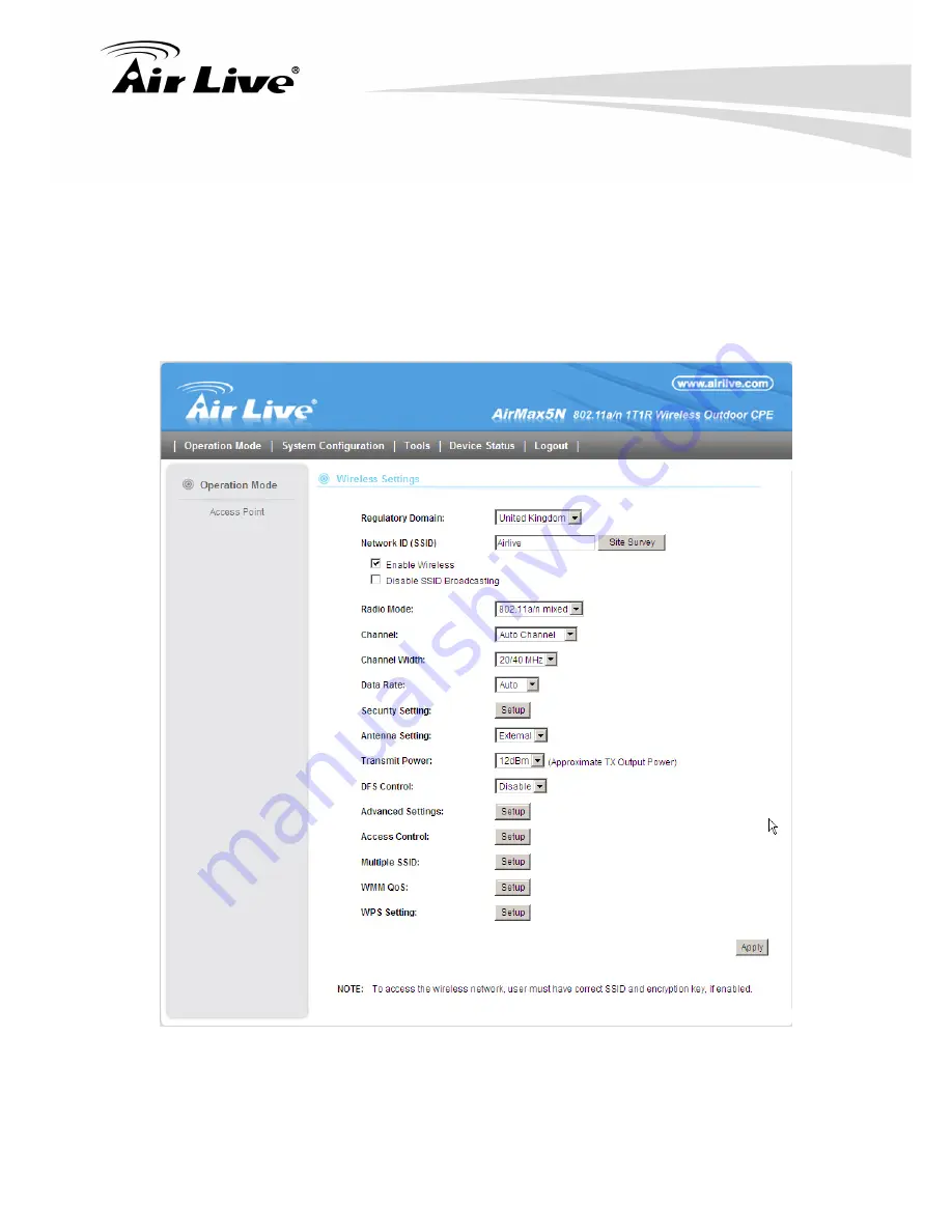 Air Live AirMax5N User Manual Download Page 33