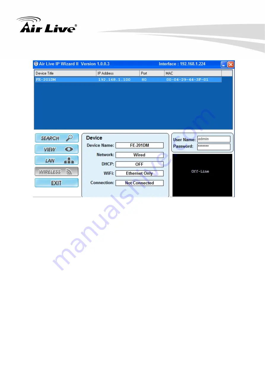 Air Live FE-201DM User Manual Download Page 17