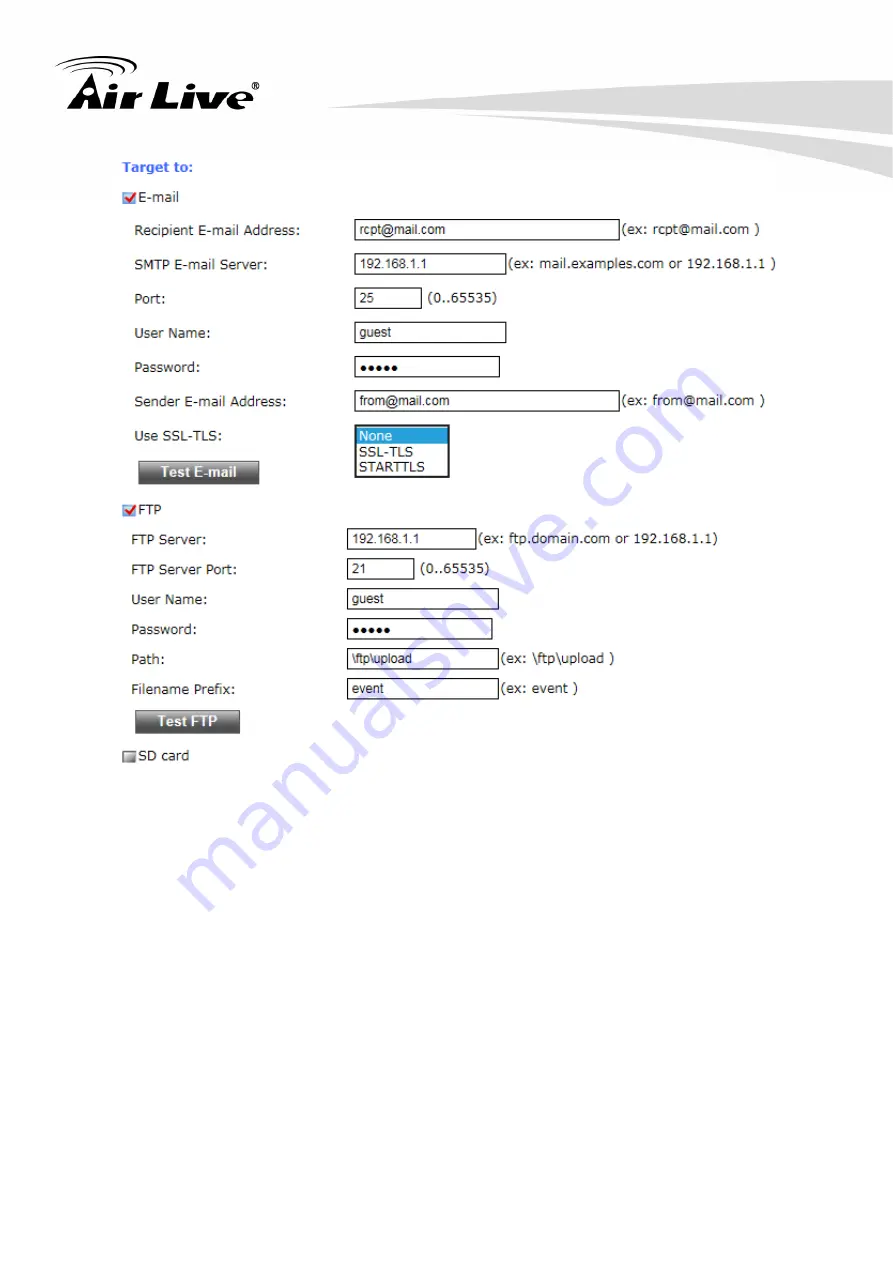 Air Live FE-201DM User Manual Download Page 49