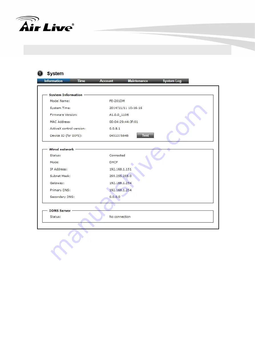 Air Live FE-201DM User Manual Download Page 52