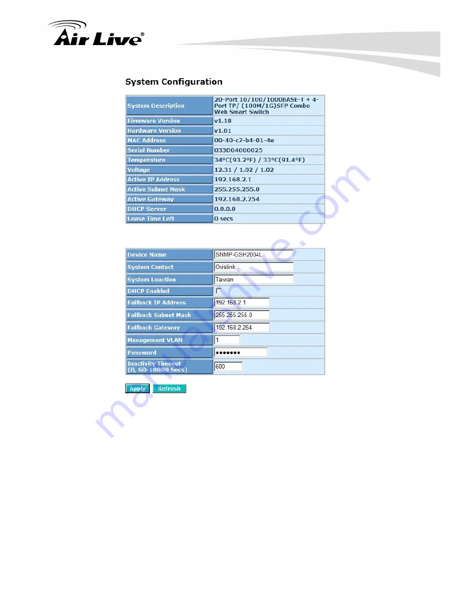 Air Live SNMP-GSH2004L User Manual Download Page 23