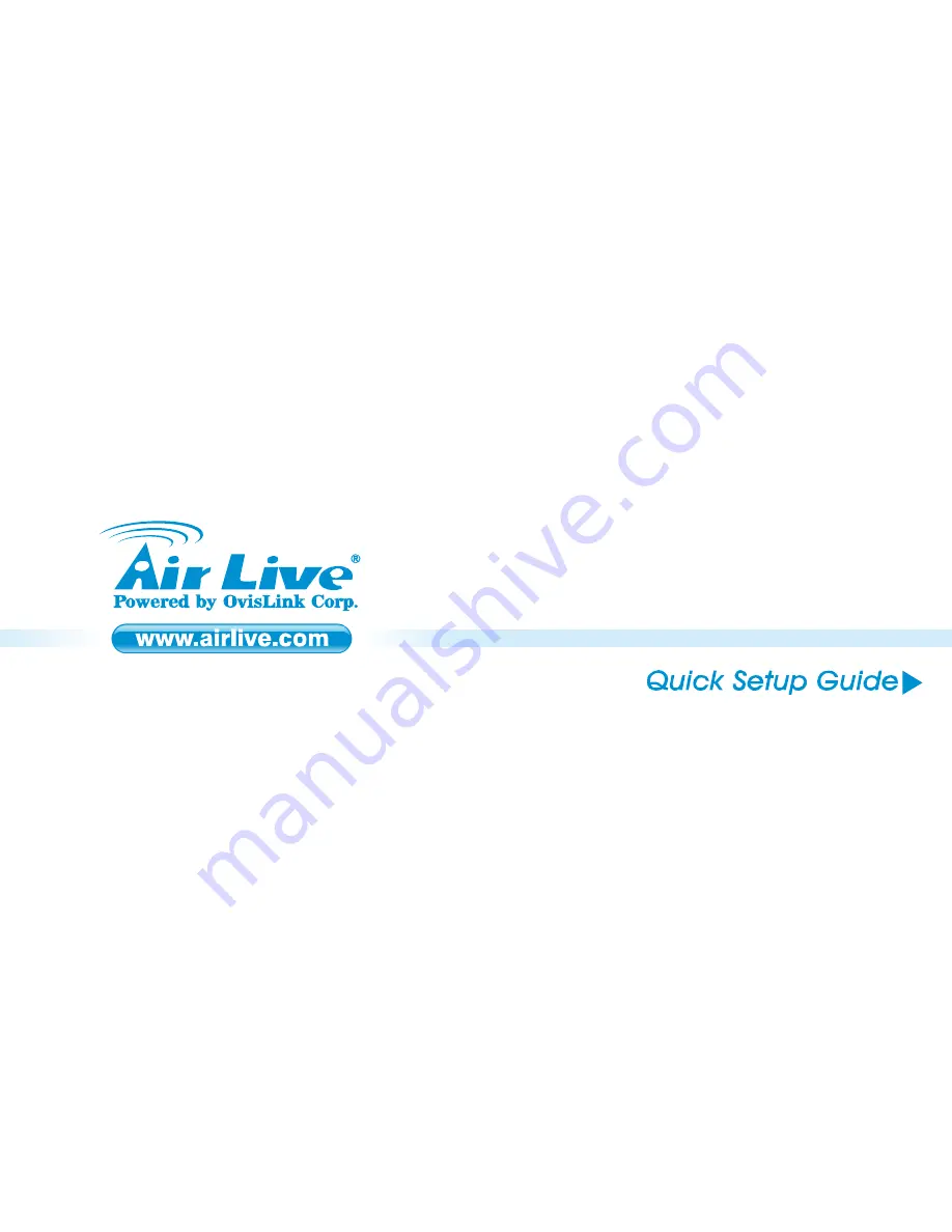 Air Live WH-9200AP Quick Setup Manual Download Page 1