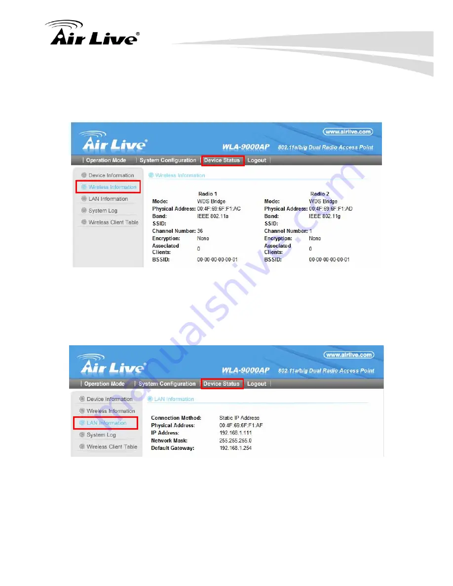 Air Live WLA-9000AP Скачать руководство пользователя страница 100