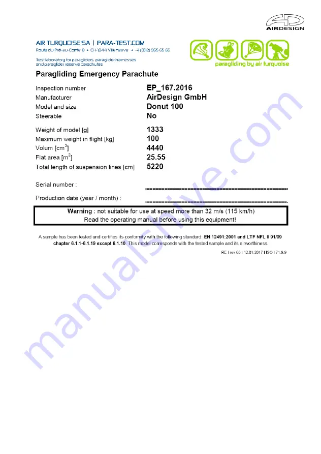 AirDesign DONUT 100 Manual And Service Book Download Page 27