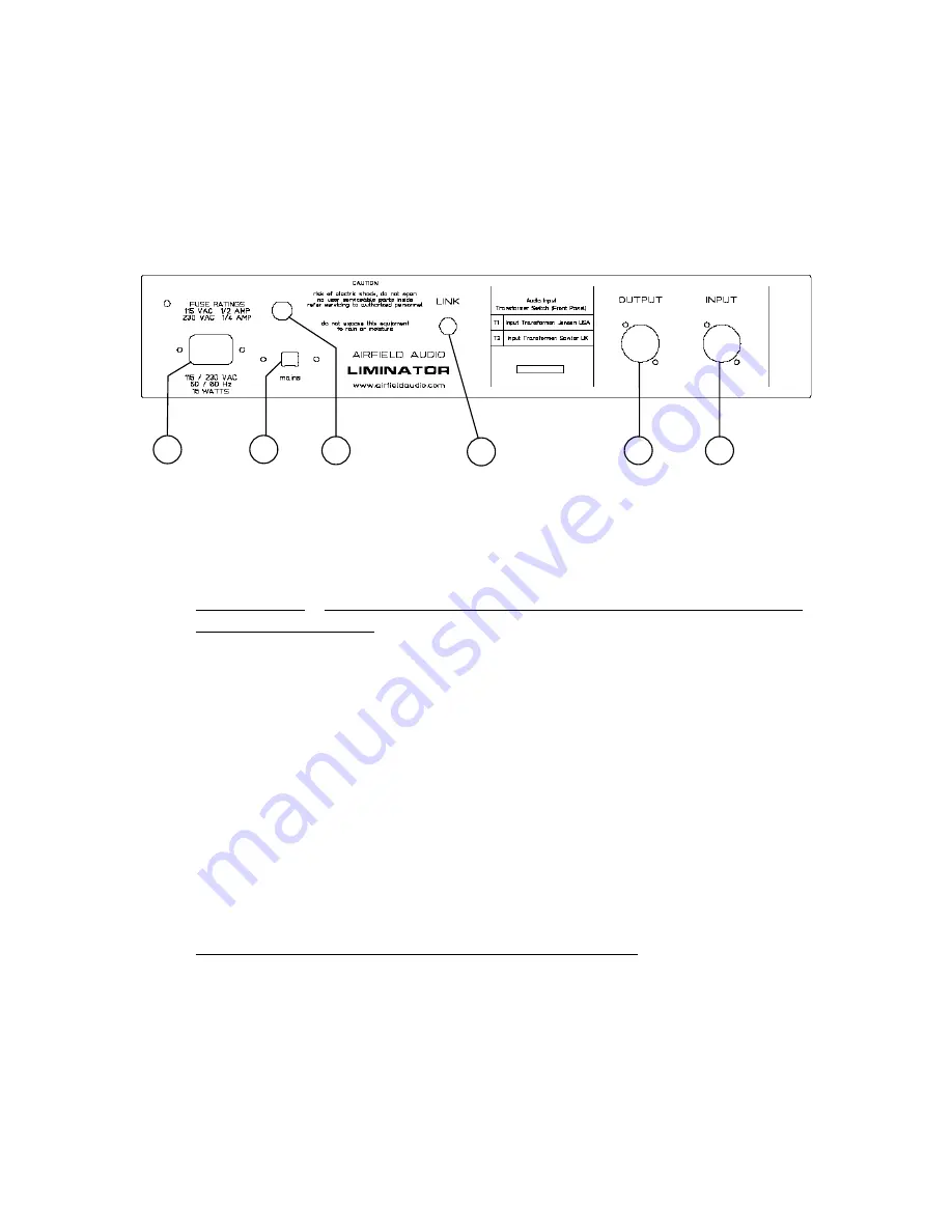 Airfield Audio LIMINATOR Owner'S Manual Download Page 4