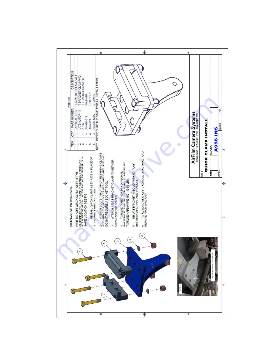 Airfilm Camera Systems AF200 Installation Instructions Manual Download Page 20