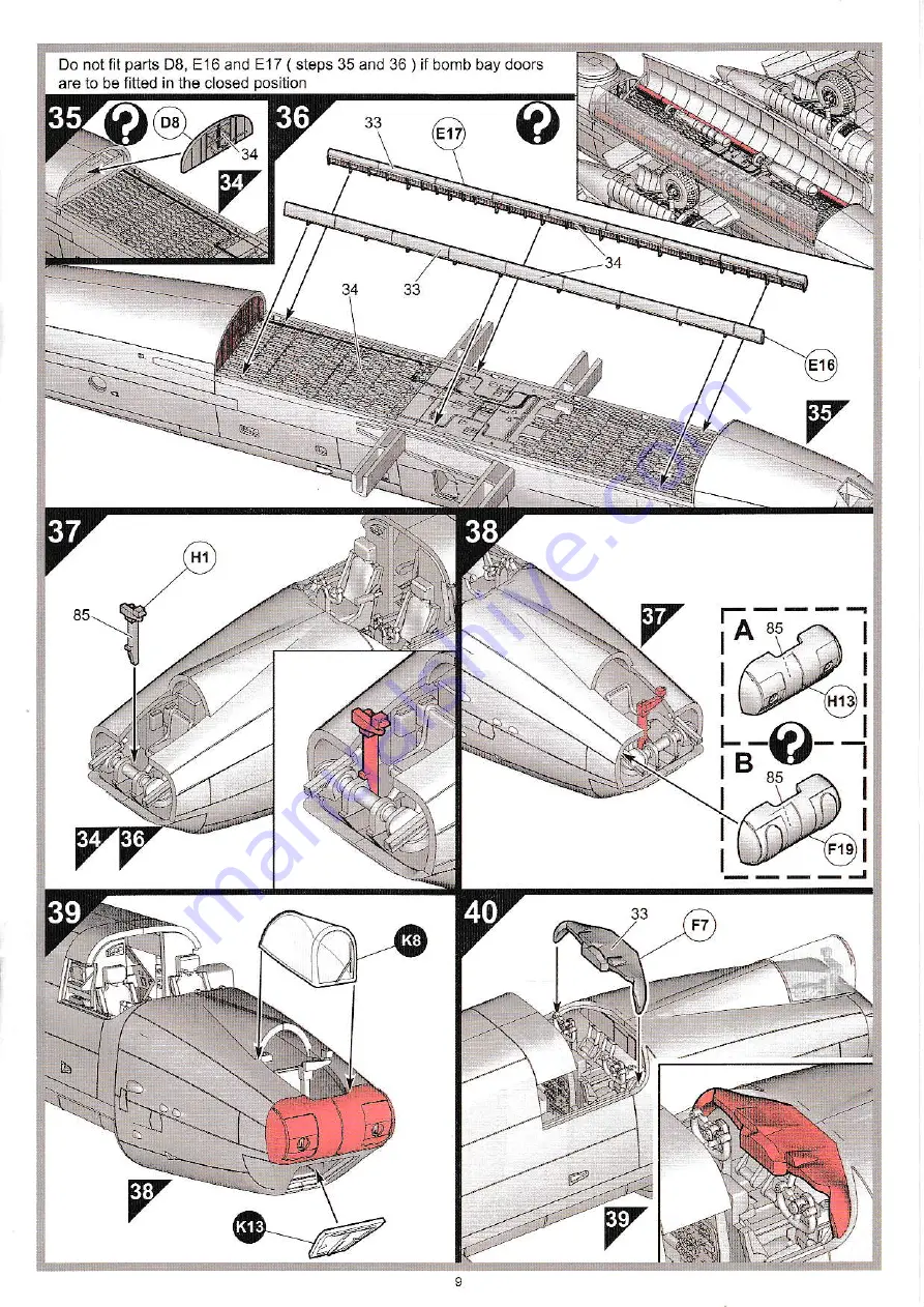 AIRFIX Avro Shackleton MR.2 A11004 Assembly Instructions Manual Download Page 9