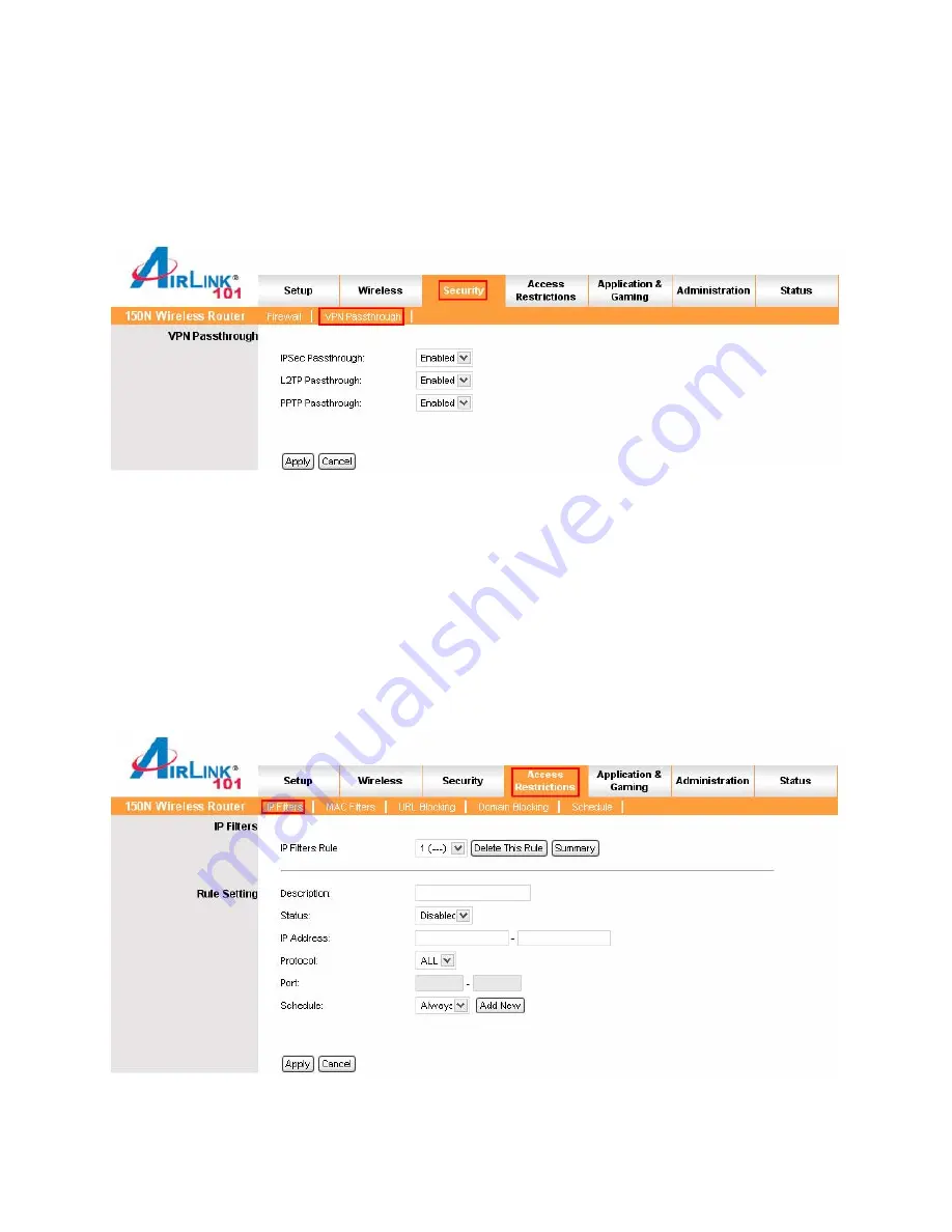 Airlink101 AR670W User Manual Download Page 30