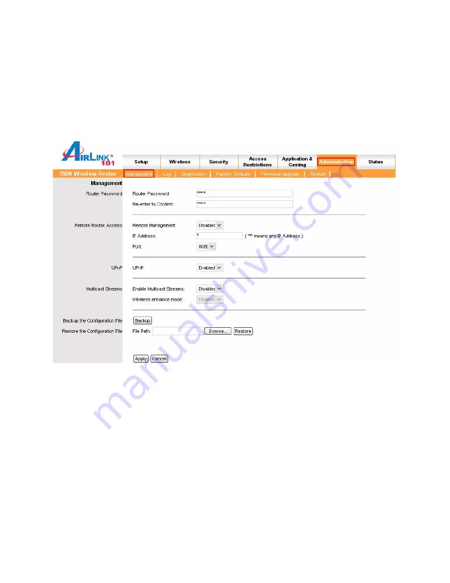 Airlink101 AR670W User Manual Download Page 38