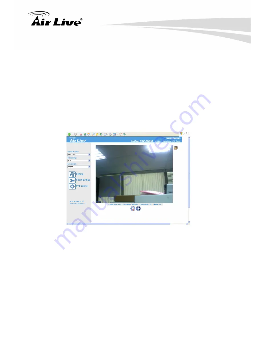 AirLive AIRCAM POE-200HD User Manual Download Page 16