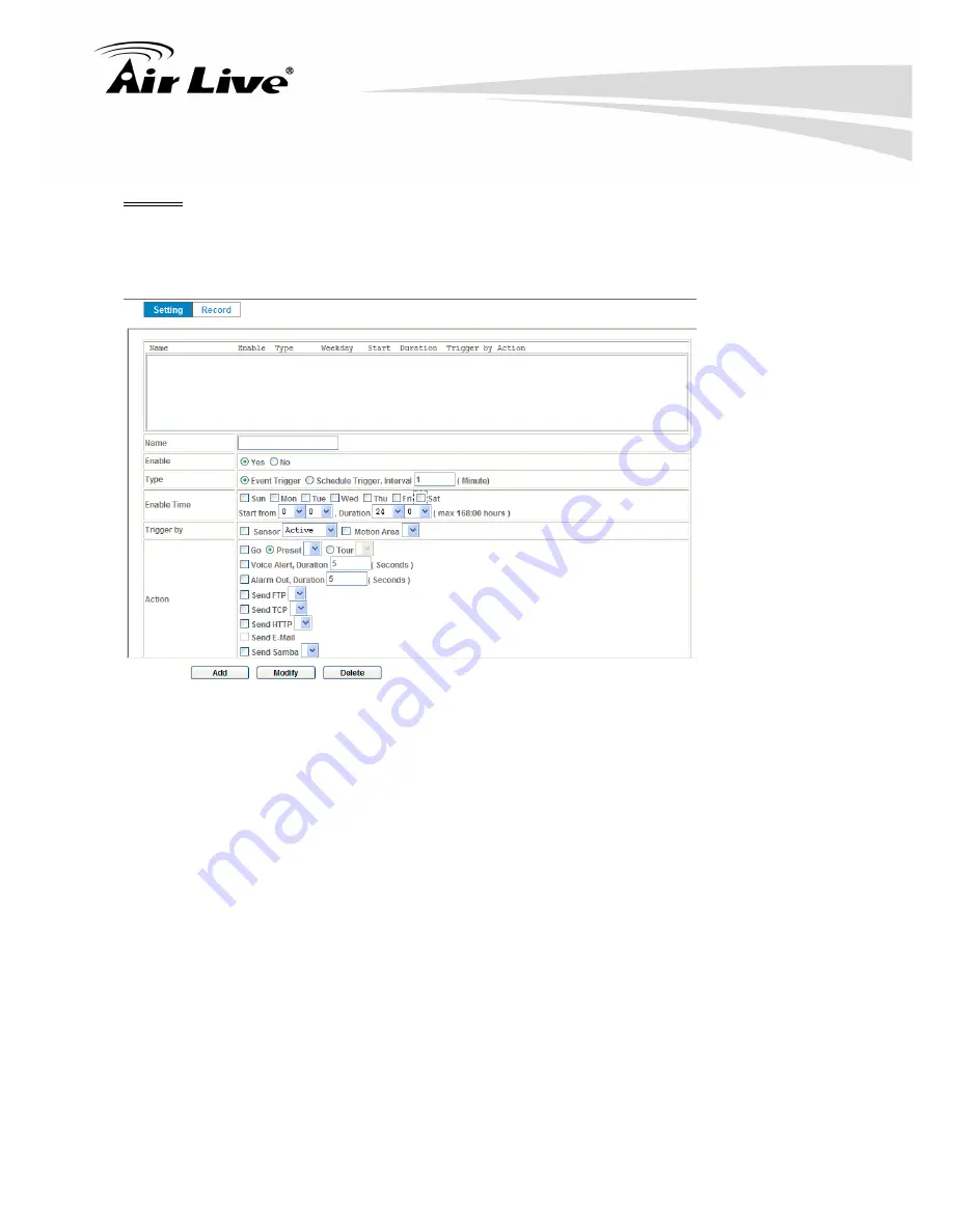 AirLive AIRCAM POE-200HD User Manual Download Page 51