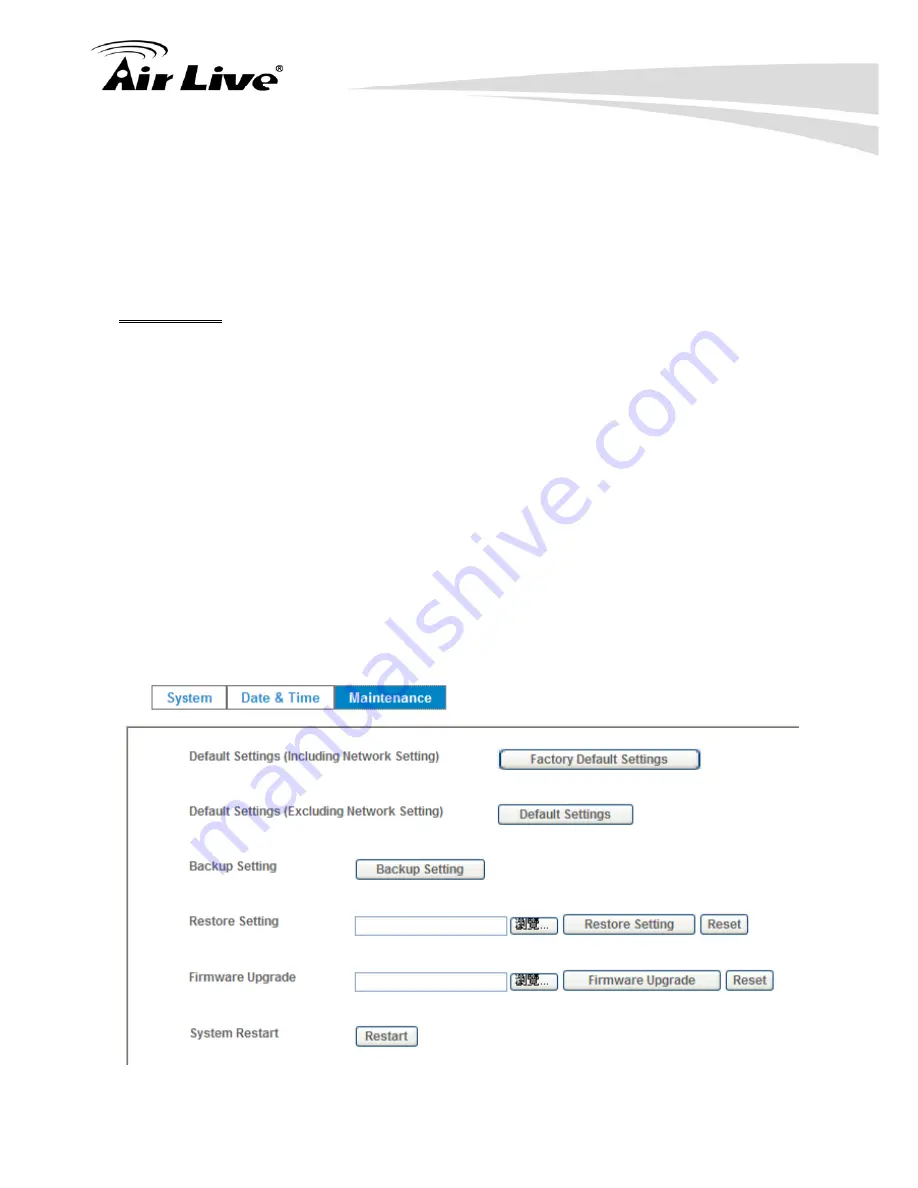 AirLive AIRCAM POE-250HD User Manual Download Page 39