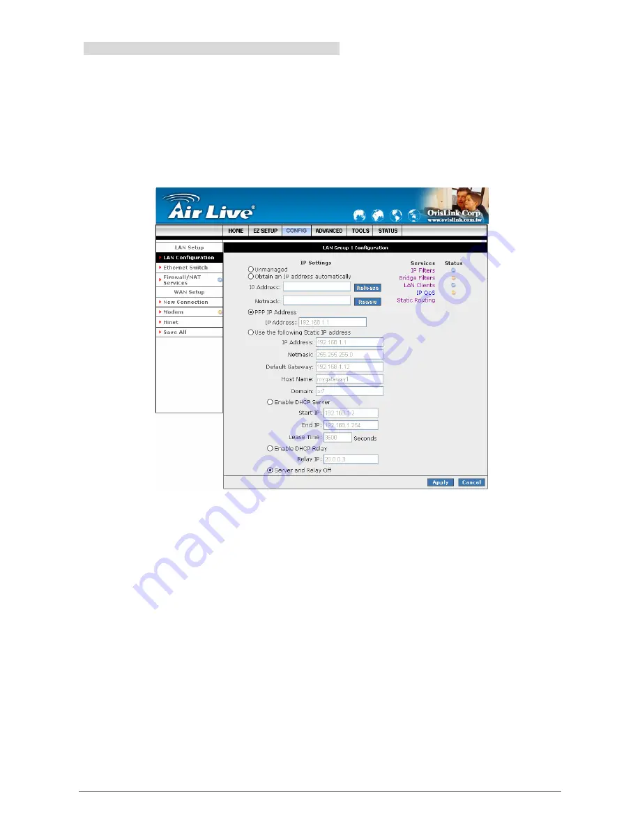 AirLive ARM-104 V3 User Manual Download Page 70