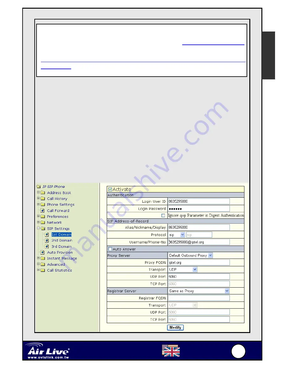 AirLive EPHONE-2000S Скачать руководство пользователя страница 14