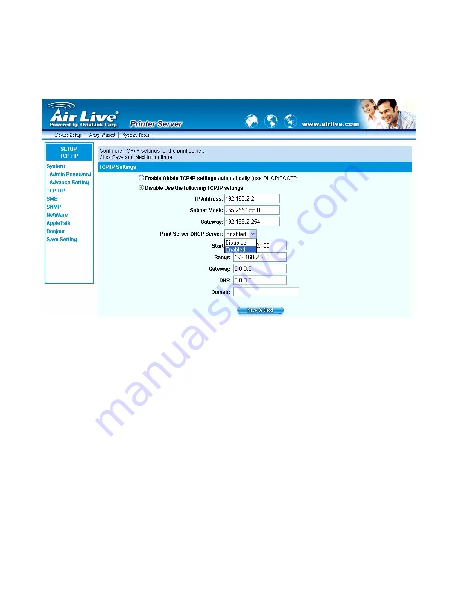 AirLive P-203N User Manual Download Page 81