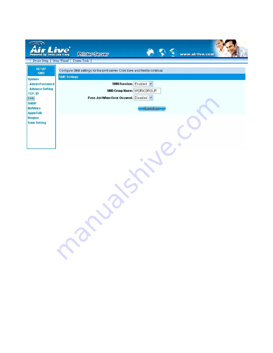 AirLive P-203N User Manual Download Page 82