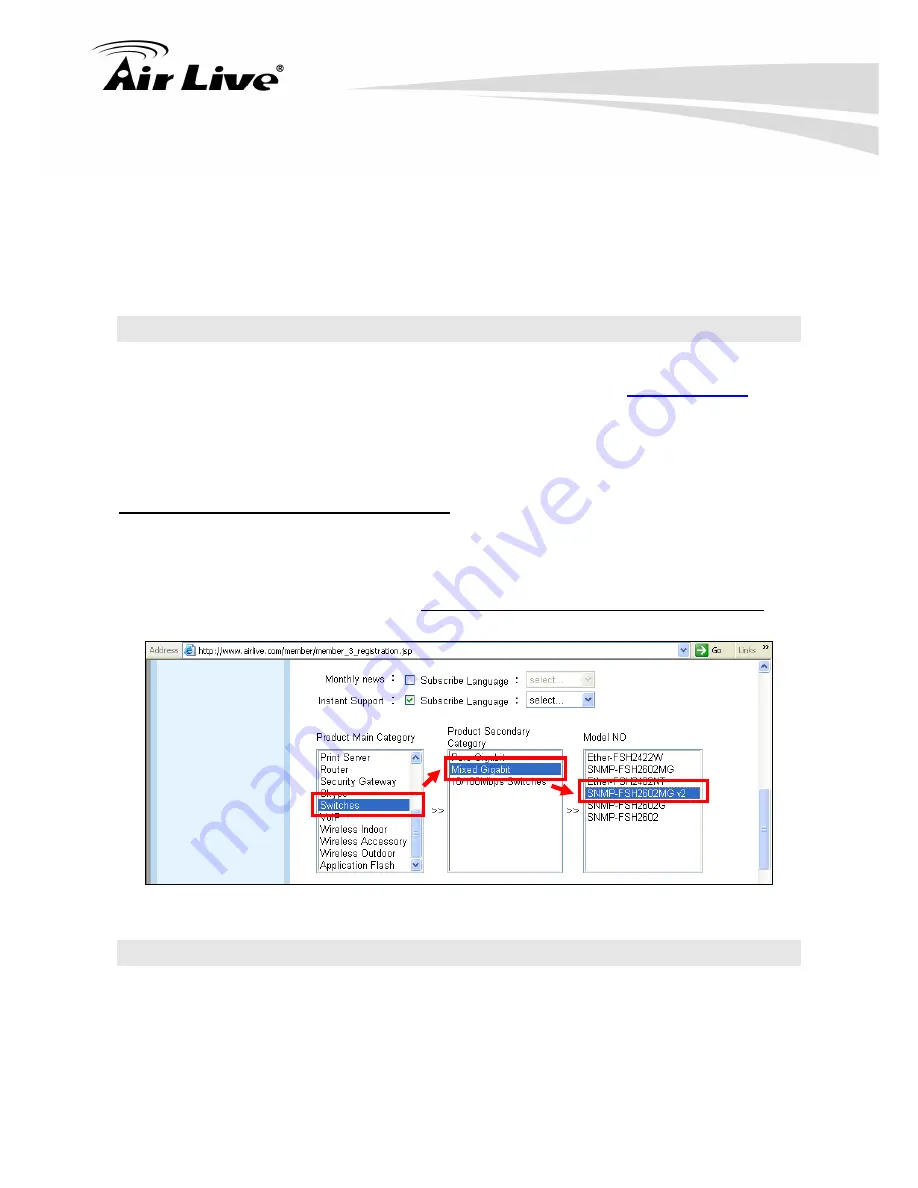 AirLive SNMP-FSH2602MG V2 User Manual Download Page 7