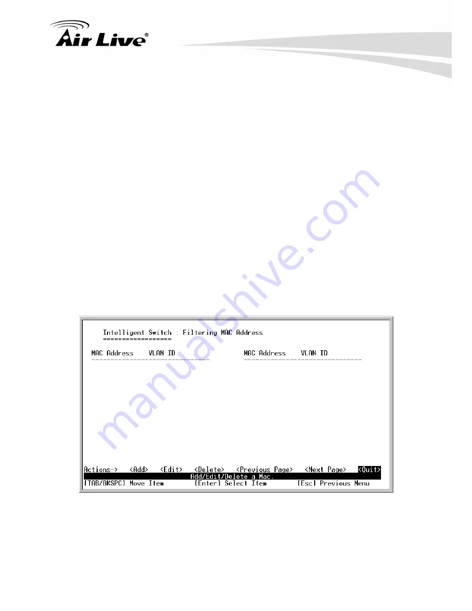 AirLive SNMP-FSH2602MG V2 User Manual Download Page 86